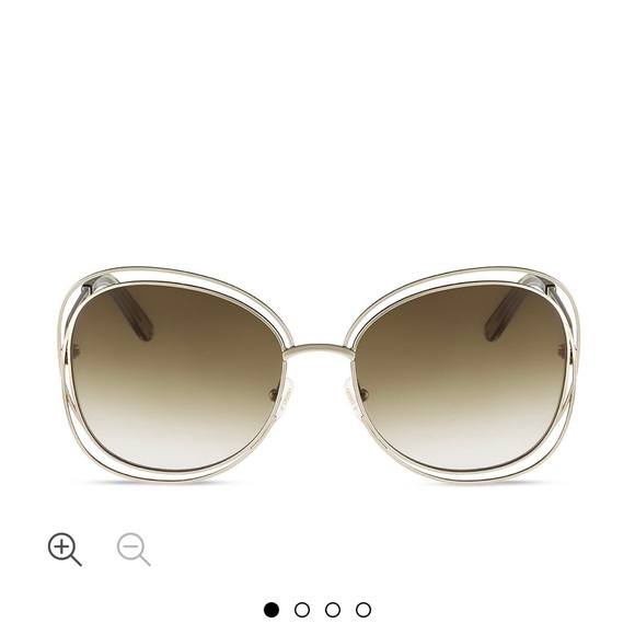 Chloe Accessories - Chloe oversized Carlina square sunglasses- Gray